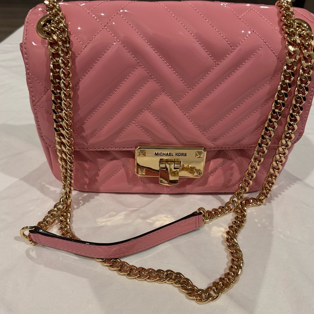 Michael Kors Pink Quilted Shoulder Bag